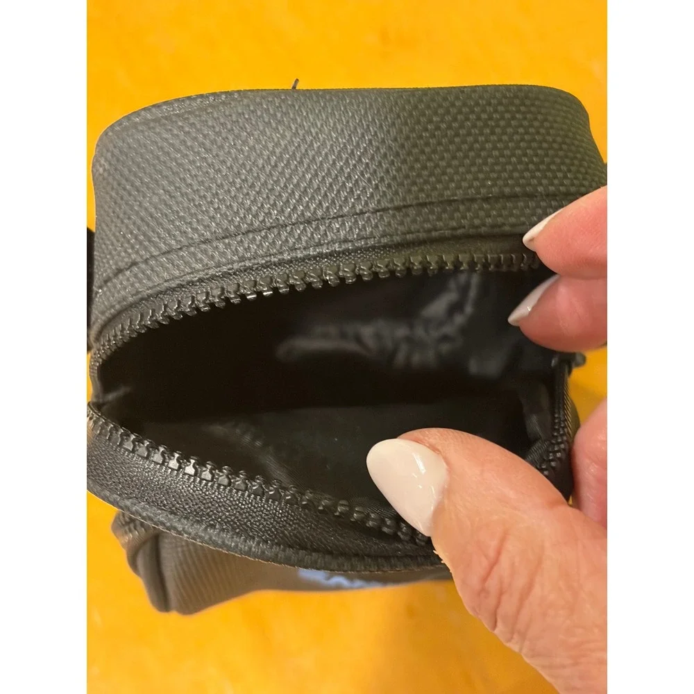 Ambico Black Nylon Padded Camera Bag Small Crossbody Case with Belt Loop